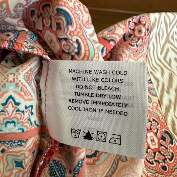 COOLIBAR UPF 50+ Cover-Up Swim Tunic Dress in Multi Paisley Print - Picture 8 of 11